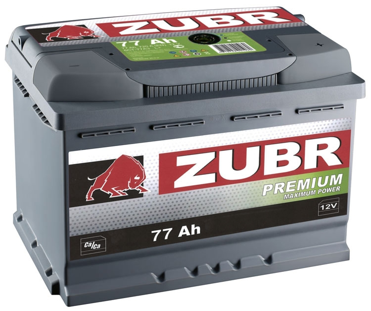 ZUBR Premium 77Ah 760A R+ ������