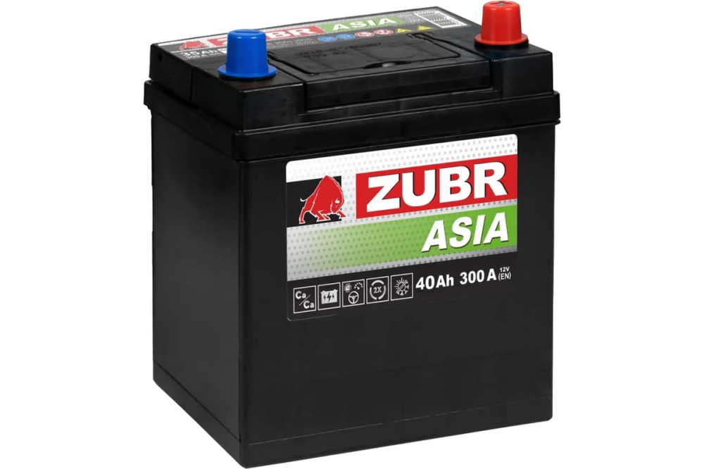 ZUBR Premium Asia 40Ah 350A L+
