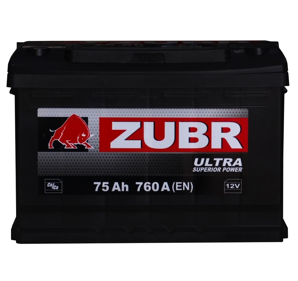 ZUBR Ultra 75Ah 760A R+