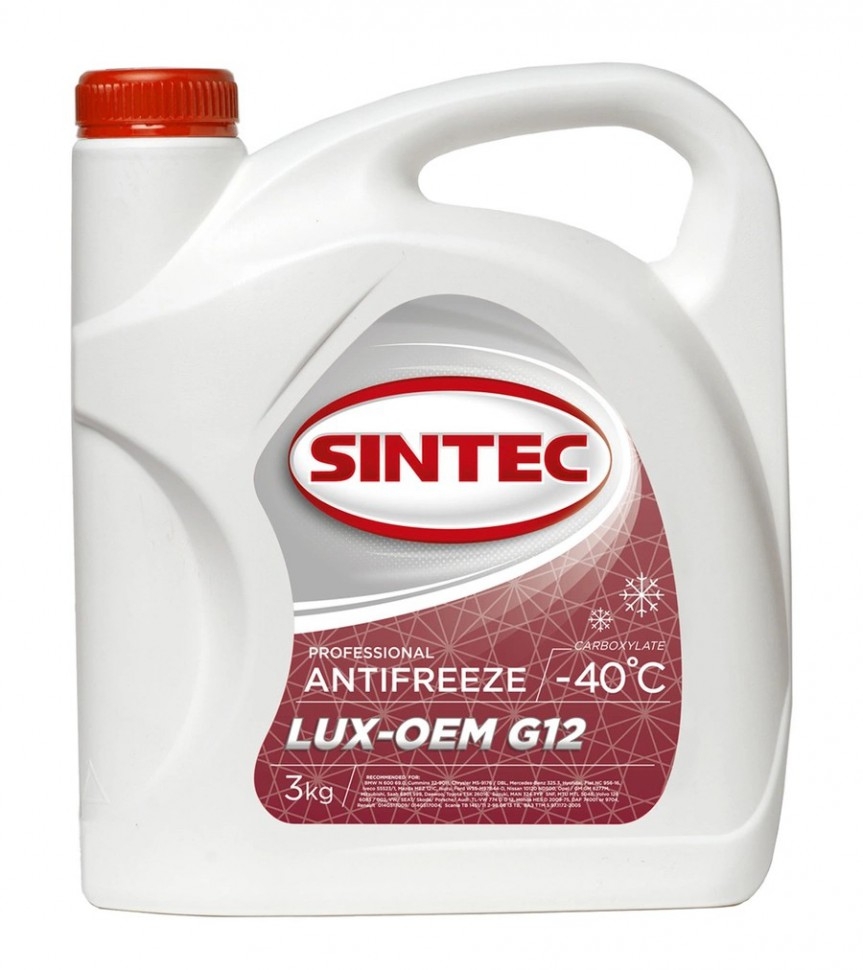 SINTEC LUX OEM G12+ красный 3 литра