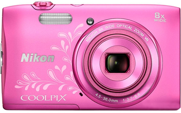 NIKON Coolpix S3600 Pink Lineart