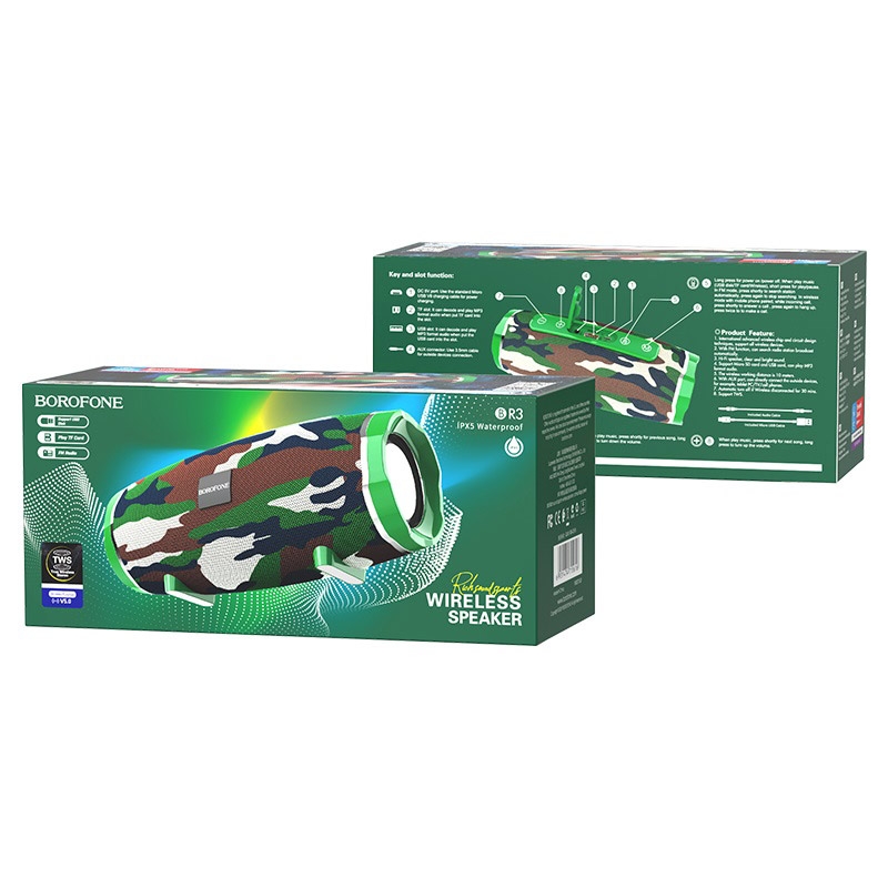 BOROFONE BR3 Camouflage Green