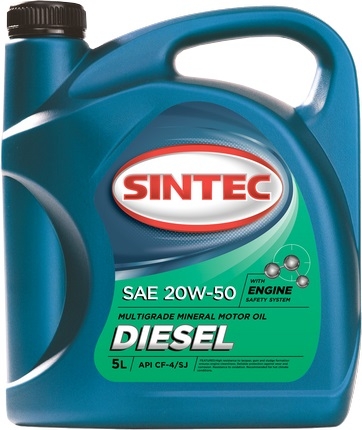 SINTEC Diesel CF-4/CF/SJ 20W-50 5 л