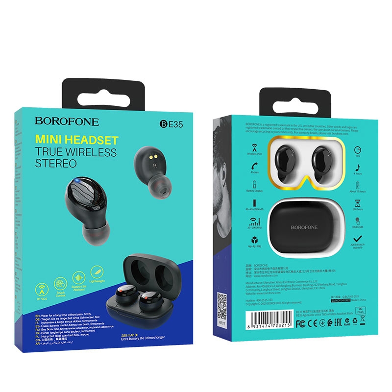BOROFONE BE35 Agreeable Black
